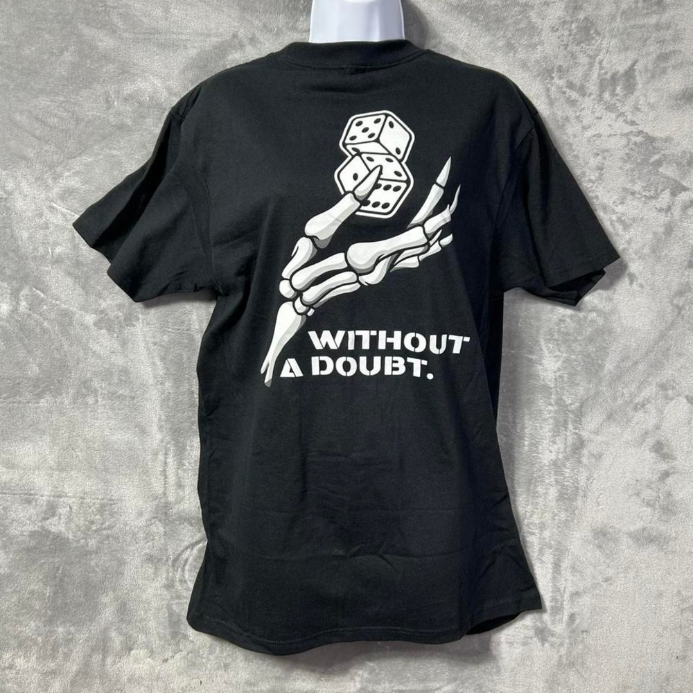 skeleton and dice short sleeve new without tags pleasant valley mens medium